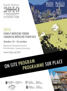 Family Medicine Forum 2010 Program cover