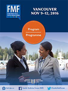 Family Medicine Forum 2016 Program cover