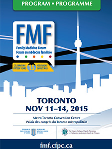 Family Medicine Forum 2015 Program cover